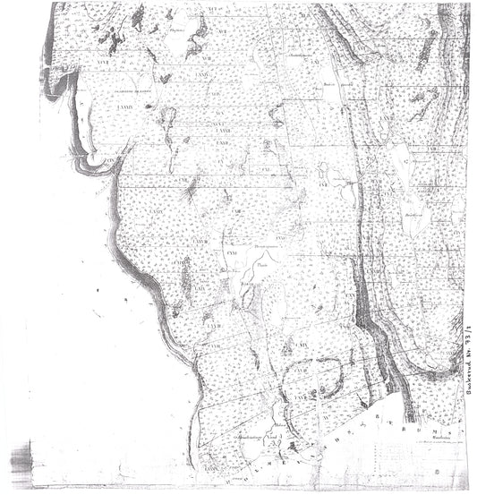 Buskerud amt nr 73-3: Kopi av utskiftningskart over en del av Krokskogens almenninger sin tilfaller Hole Prestgjeld.: Buskerud