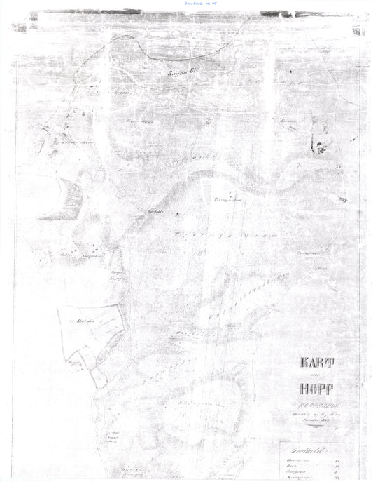 Buskerud amt nr 75n: Kopi av kart over Hoff (Hov) i Norderhov.: Buskerud