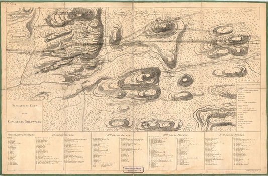 Buskerud amt nr 8: Situations Kort over Kongsberg Sølvverk: Buskerud