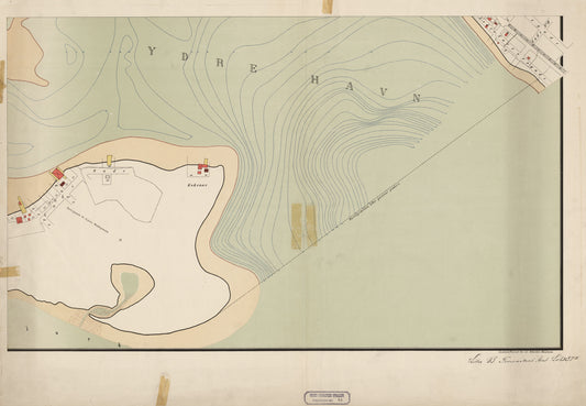 Finmarkens amt nr 45-sø: Kart over Vadsø By og Havne (sø): Finnmark