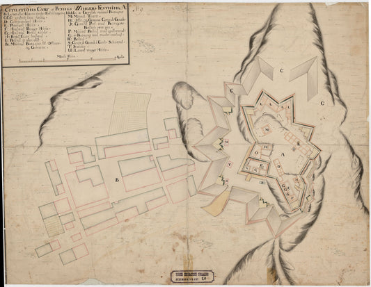 Hedmarkens amt nr 10: Cituations cart af Kongs-Winger fæstning: Hedmark