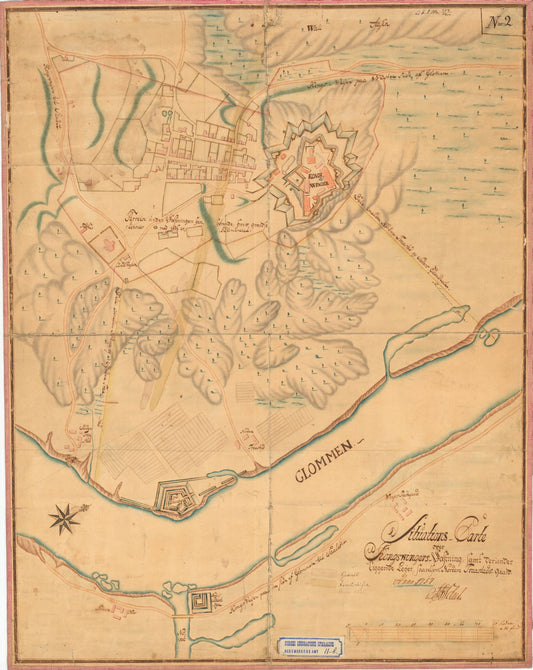Hedmarkens amt nr 11b: Kart over Kongsvinger Fæstning: Hedmark