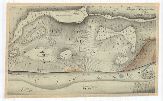 Hedemarkens amt nr 33: Croqui over Feltvagten i Quipedahlen: Hedmark