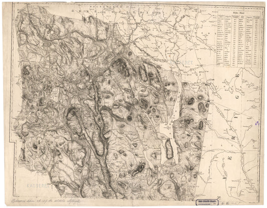 Hedemarkens amt nr 39-nordlige: Kart over Hedemarkens Amt: Hedmark