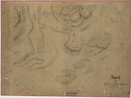 Hedemarkens amt nr 41: Kart over Kongsvinger Leir med nærmeste Omegn: Hedmark