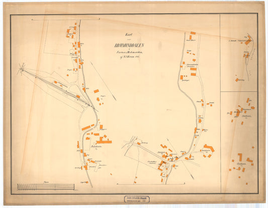 Hedemarkens amt nr 52: Kart over Brummunddalen: Hedmark
