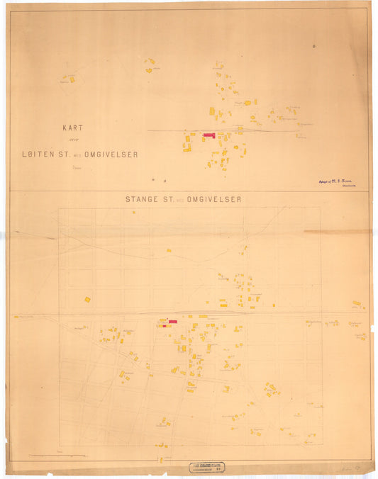 Hedemarkens amt nr 59: Kart over Løiten og Stange: Hedmark