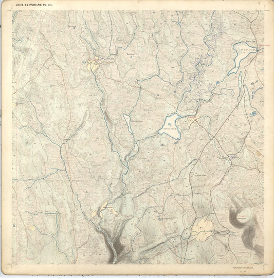 Hedemarkens amt nr 68: Kart over Vang og Furnes almenning: Hedmark