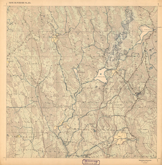 Hedemarkens amt nr 68: Kart over Vang og Furnes almenning: Hedmark