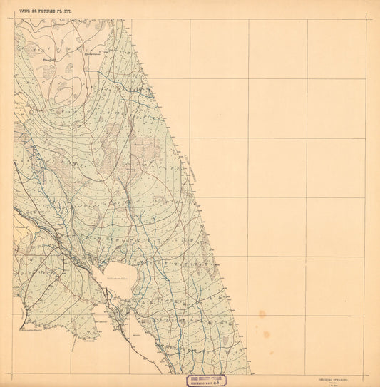 Hedemarkens amt nr 68: Kart over Vang og Furnes almenning: Hedmark