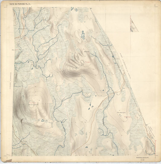 Hedemarkens amt nr 68: Kart over Vang og Furnes almenning: Hedmark