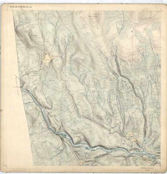 Hedemarkens amt nr 68: Kart over Vang og Furnes almenning: Hedmark