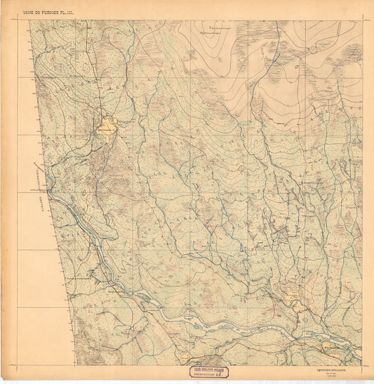Hedemarkens amt nr 68: Kart over Vang og Furnes almenning: Hedmark