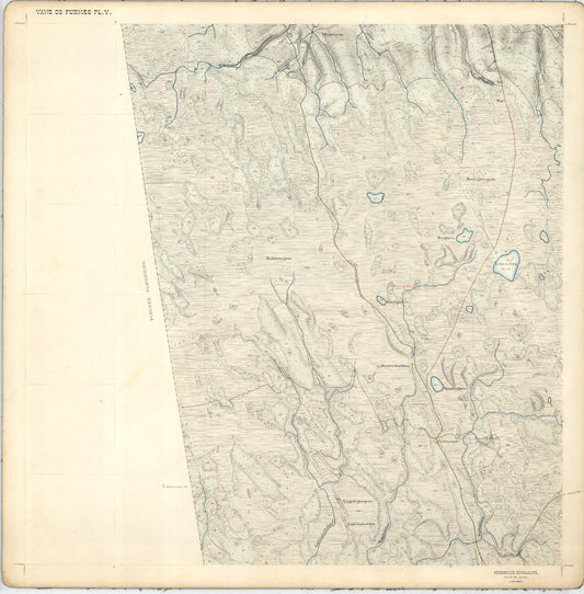 Hedemarkens amt nr 68: Kart over Vang og Furnes almenning: Hedmark