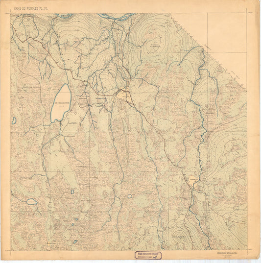 Hedemarkens amt nr 68: Kart over Vang og Furnes almenning: Hedmark