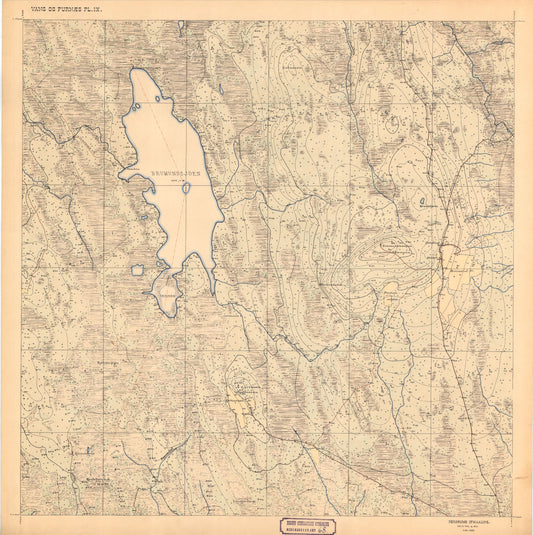 Hedemarkens amt nr 68: Kart over Vang og Furnes almenning: Hedmark