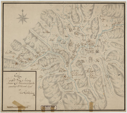 Hedemarkens amt nr 7: Carte over Tøndsetts Sogn og tilliggende Annexer Lille Elvedahlen og Tyldahlen: Hedmark