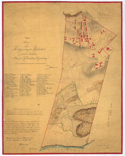 Hedemarkens amt nr 84: Kart over Kongsvinger: Hedmark