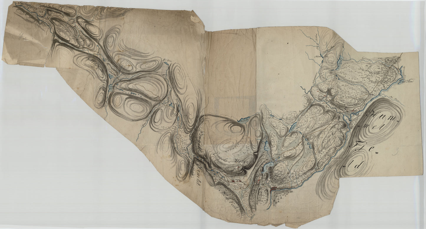 Hedemarkens amt nr 86-1: Kroki over Glomen elv fra Røros til Tolga: Hedmark