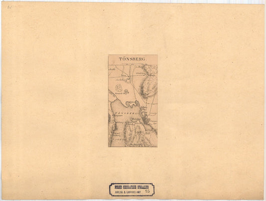 Jarlsberg-og-Larviks-amt nr 25: Kart over Tønsberg: Vestfold