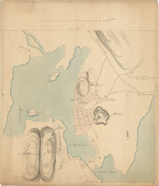 Jarlsberg og Larviks amt nr 27: Kart over Tønsberg og omegn: Vestfold
