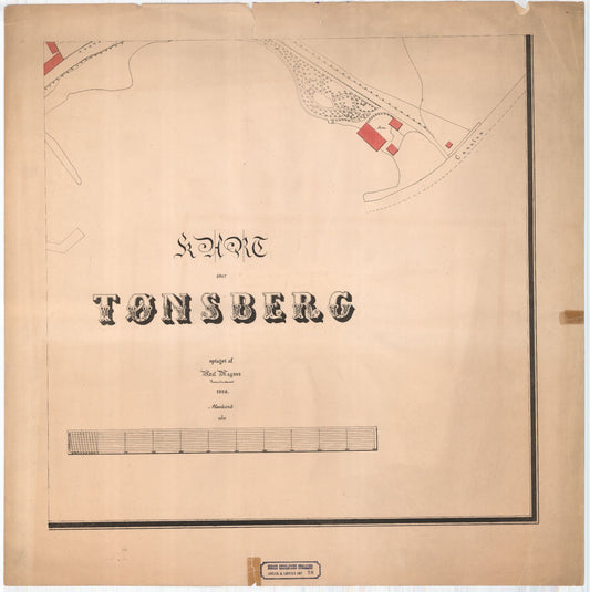 Jarlsberg-og-Larviks-amt nr 28-6: Kart over Tønsberg: Vestfold