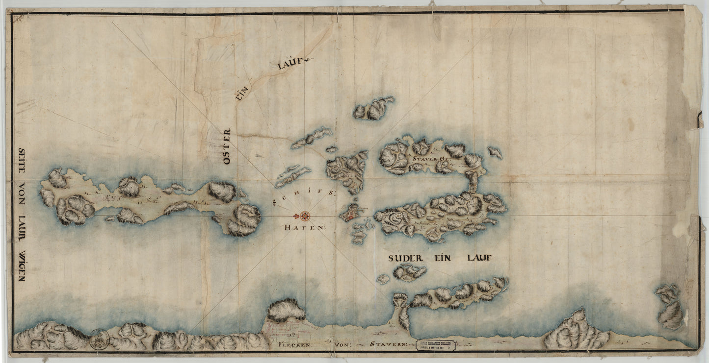 Jarlsberg og Larviks amt nr 2: Kart over Fredriksværn Havn: Vestfold