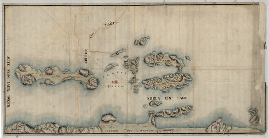 Jarlsberg og Larviks amt nr 2: Kart over Fredriksværn Havn: Vestfold