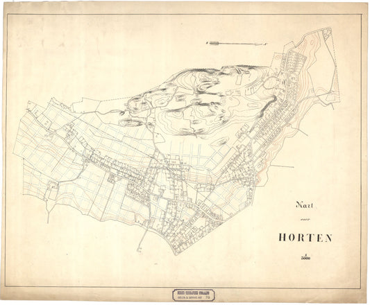 Jarlsberg-og-Larviks-amt nr 35: Kart over Horten: Vestfold