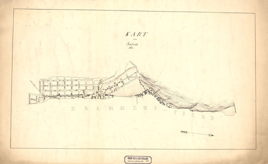 Jarlsberg og Larviks amt nr 37: Kart over Svelvik: Vestfold