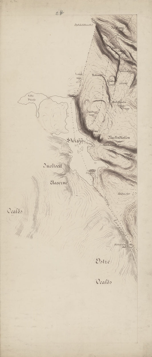 Jarlsberg og Larviks amt nr 39-24: Kart over det forrige Grevskab: Telemark | Vestfold