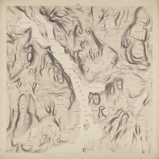 Jarlsberg og Larviks amt nr 39-30: Kart over det forrige Grevskab: Vestfold