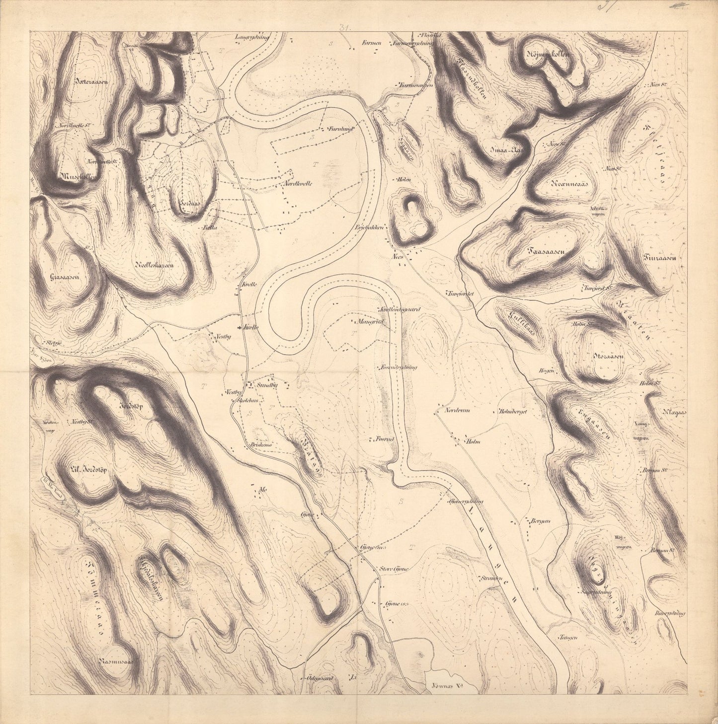 Jarlsberg-og-Larviks-amt nr 39-31: Kart over Forrige Grevskab: Vestfold