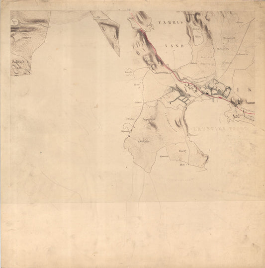 Jarlsberg-og-Larviks-amt nr 39-43: Kart over Forrige Grevskab: Vestfold
