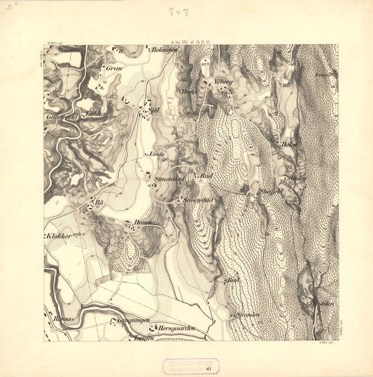 Jarlsberg og Larviks amt nr 41-2b: Krigsspillkart over en Del af Sande Sogn: Vestfold
