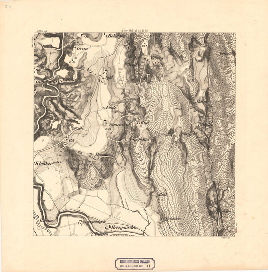 Jarlsberg og Larviks amt nr 41-2c: Krigsspillkart over en Del af Sande Sogn: Vestfold