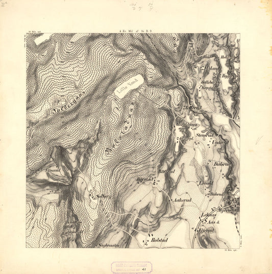 Jarlsberg og Larviks amt nr 41-3a: Krigsspillkart over en Del af Sande Sogn: Vestfold