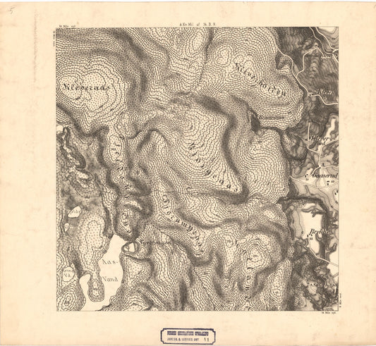 Jarlsberg og Larviks amt nr 41-5: Krigsspillkart over en Del af Sande Sogn: Vestfold