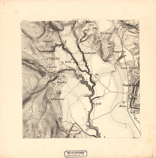 Jarlsberg og Larviks amt nr 41-6: Krigsspillkart over en Del af Sande Sogn: Vestfold