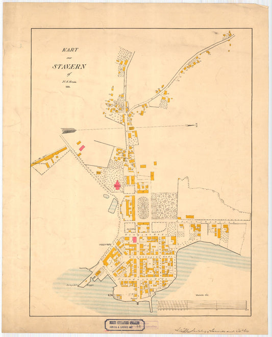 Jarlsberg-og-Larviks-amt-46: Kart over Staværn: Vestfold