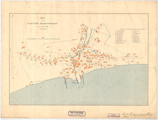 Jarlsberg-og-Larviks-amt-47:Kart over Aasgaardstrand: Vestfold