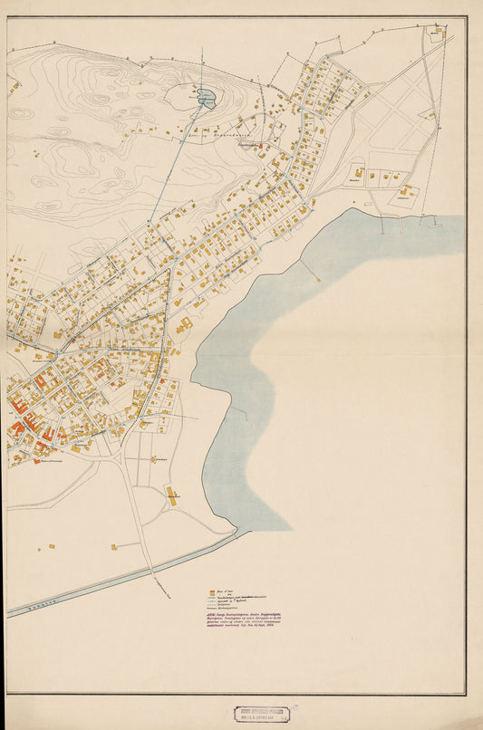 Jarlsberg og Larviks amt nr 58 øst: Kart over Horten (øst): Vestfold