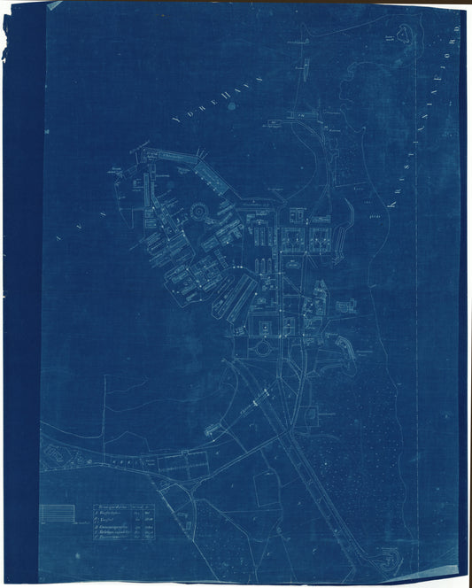 Jarlsberg og Larviks amt nr 67 øst: Kart over Karl Johansværns verft: Vestfold