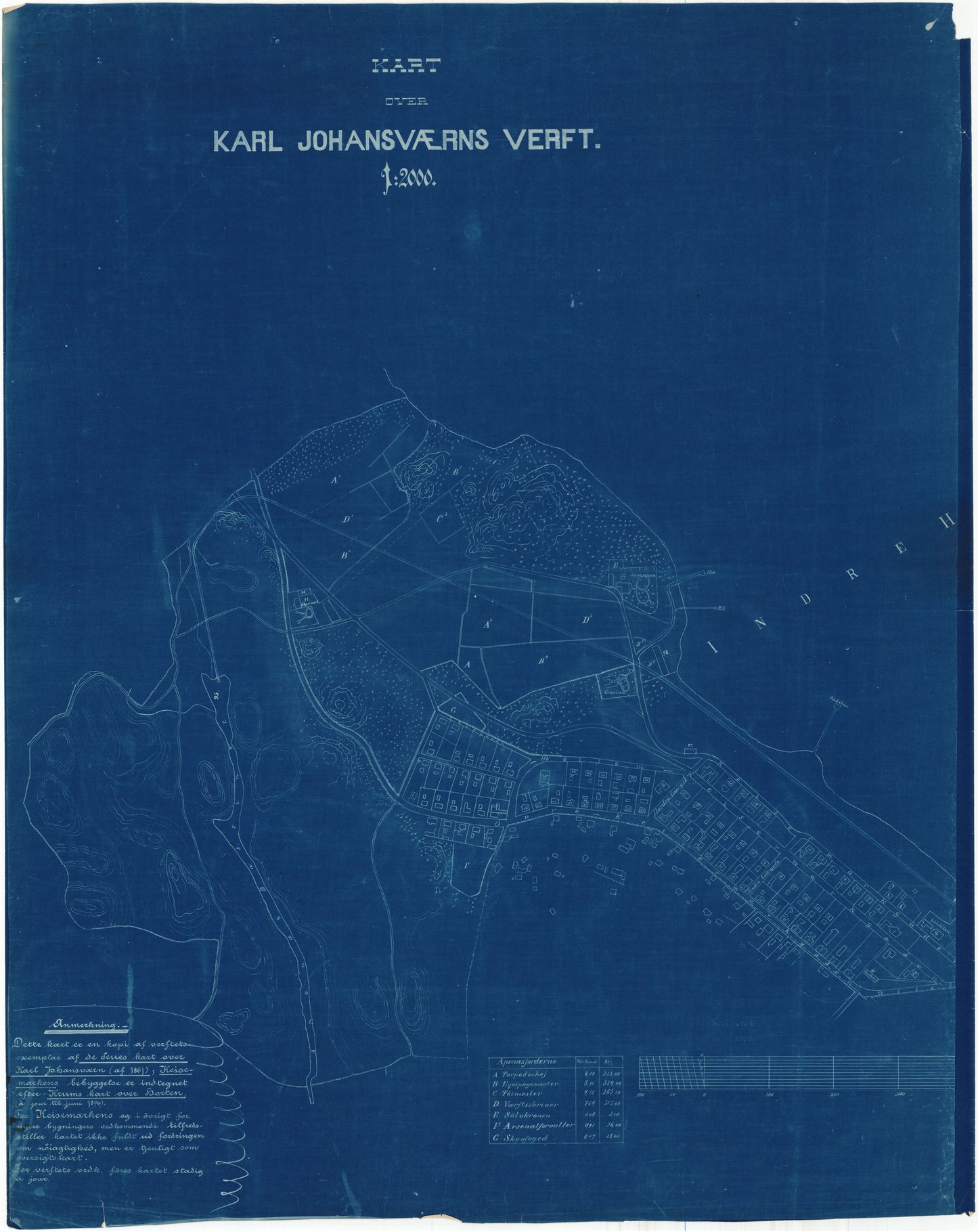 Jarlsberg og Larviks amt nr 67 vest: Kart over Karl Johansværns verft: Vestfold