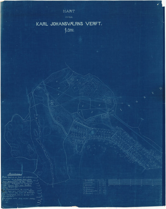 Jarlsberg og Larviks amt nr 67 vest: Kart over Karl Johansværns verft: Vestfold