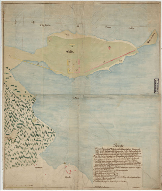 Jarlsberg og Larviks amt nr 7: Kart over Valløe Saltverk: Vestfold