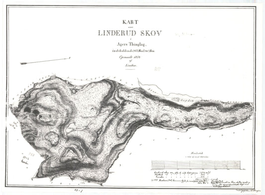 Kristiania amt nr 103: Kart over Linderud Skov: Oslo