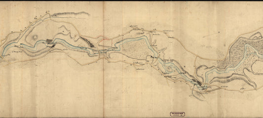 Kristiania amt nr 24 midtre: Geographisk Carte over Agger Elven (midtre): Oslo