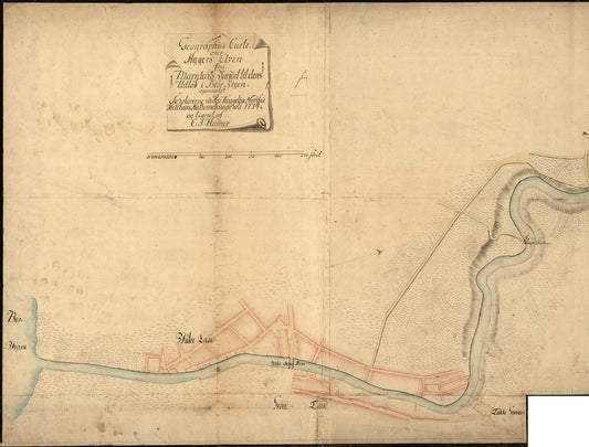 Kristiania amt nr 24 vest: Geographisk Carte over Agger Elven (vest): Oslo