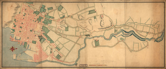 Kristiania amt nr 30: Kart over Kristiania By: Oslo